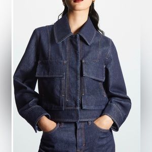 COS Cropped Utility Denim Jacket
